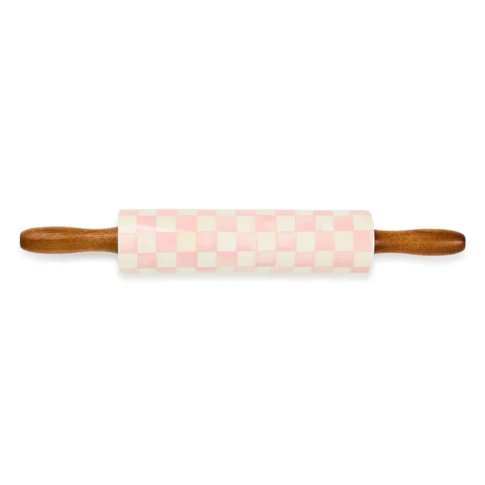 MacKenzie-Childs Rosy Check Rolling Pin