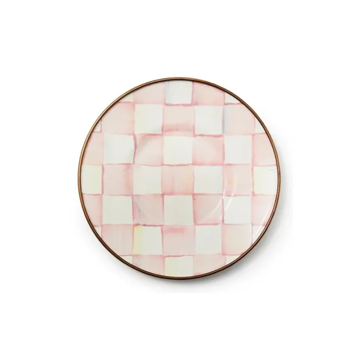 MacKenzie-Childs Rosy Check Saucer