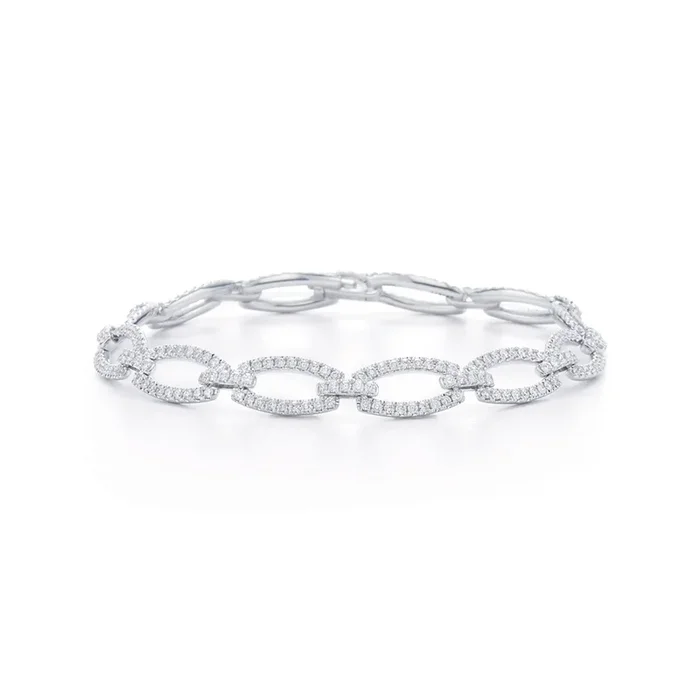 Madison Avenue Link Bracelet with Diamonds