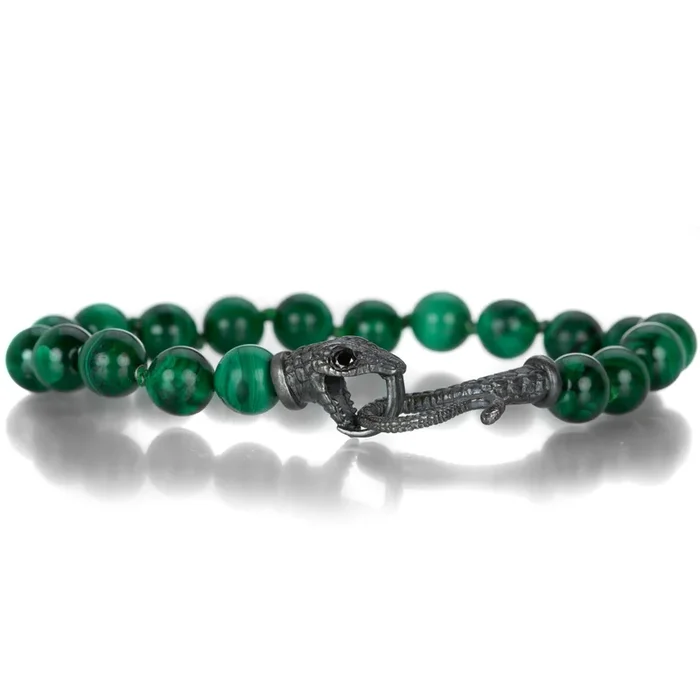 Malachite Serpent Bracelet