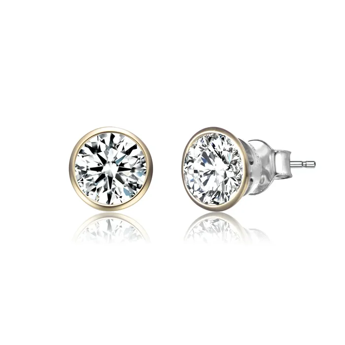Marguerite Solitaire Stud Earrings