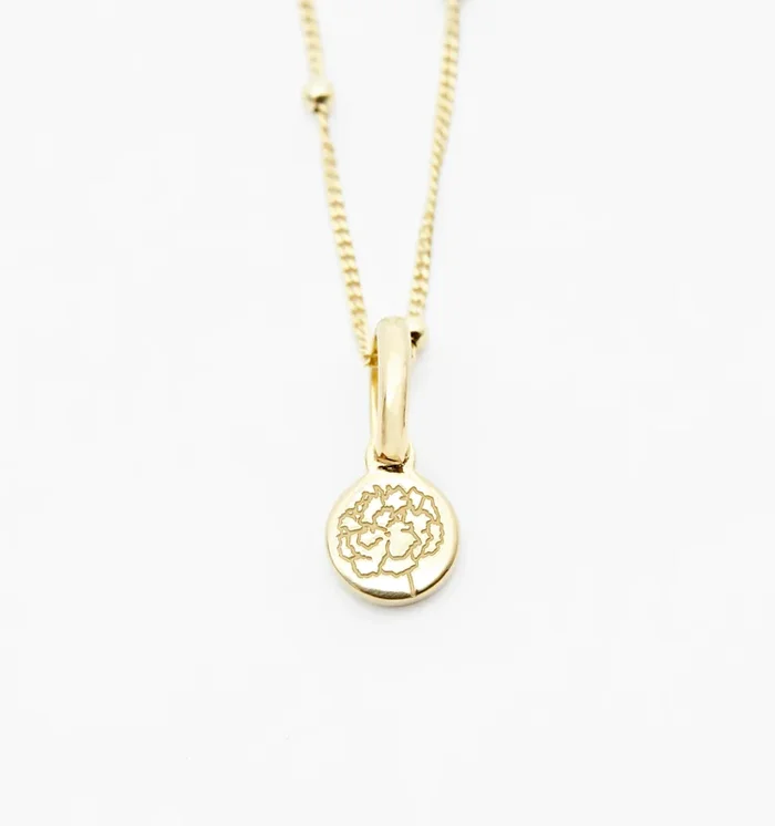 Marigold Flower Necklace – October