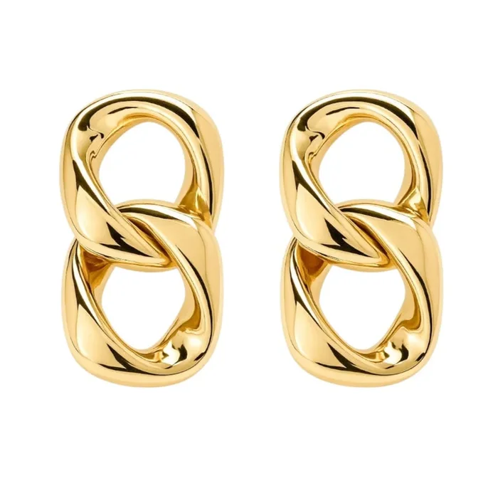 Marissa | Gold Link Earrings