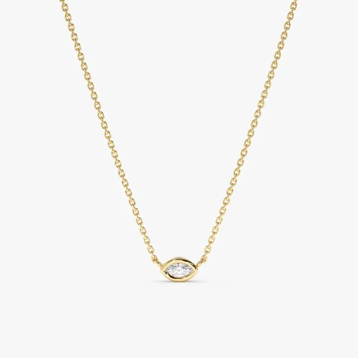 Marquise Diamond Eye Necklace, Maisie