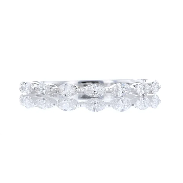Marquise Floating Diamond Band
