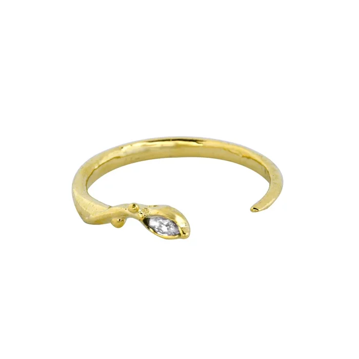 Marquise Leaf Open Ring