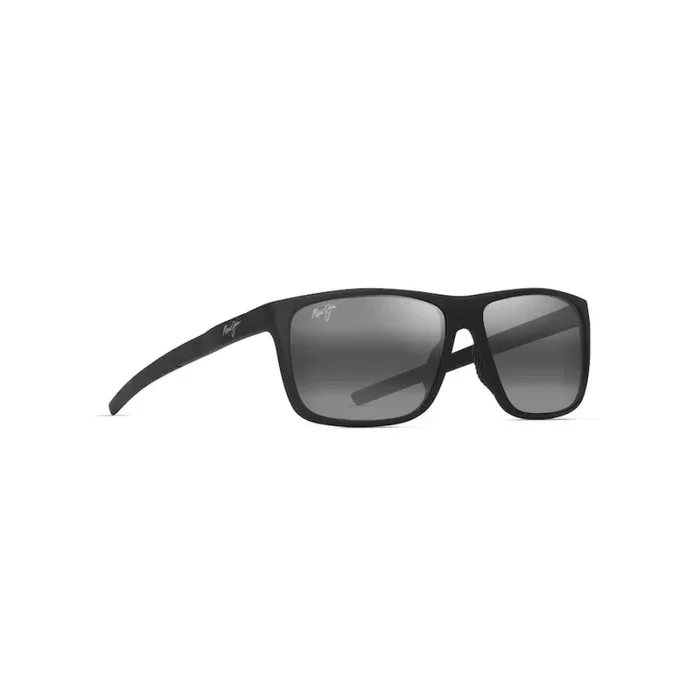 Maui Jim LEHOPULU Polarized Rectangular Sunglasses – Matte Black