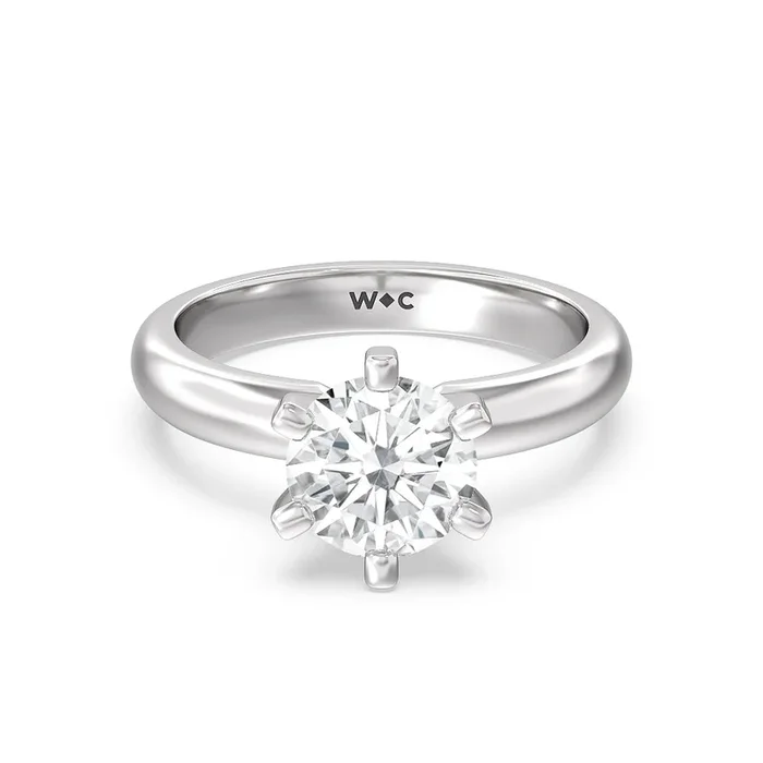 Maxi Classic Six Prong Solitaire Diamond Engagement Ring – Home Preview