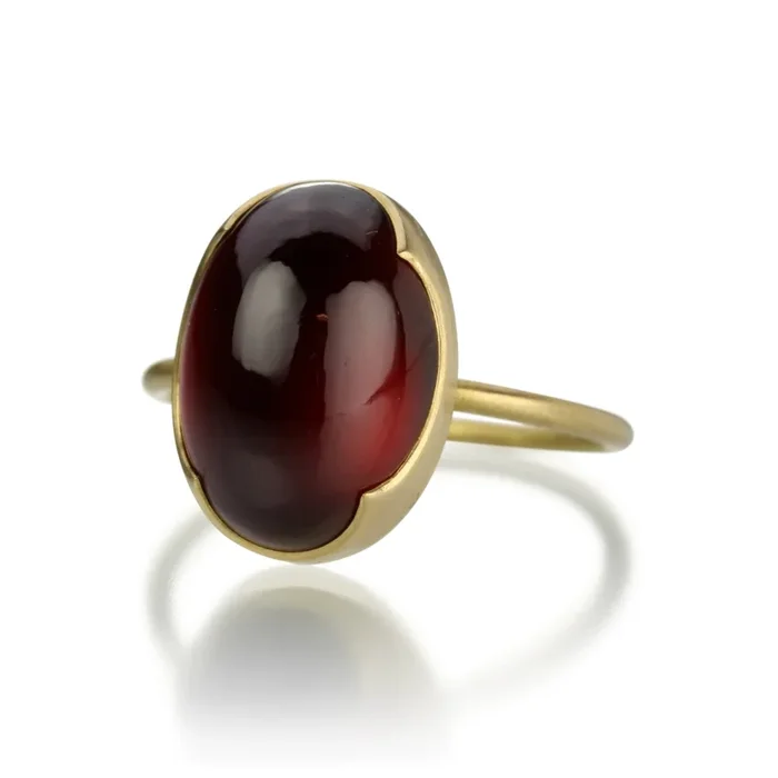 Medium Hessonite Garnet Ring