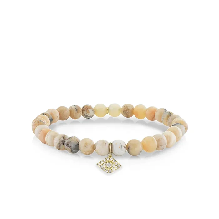 Men’s Collection Gold & Diamond Medium Eye on African Opal