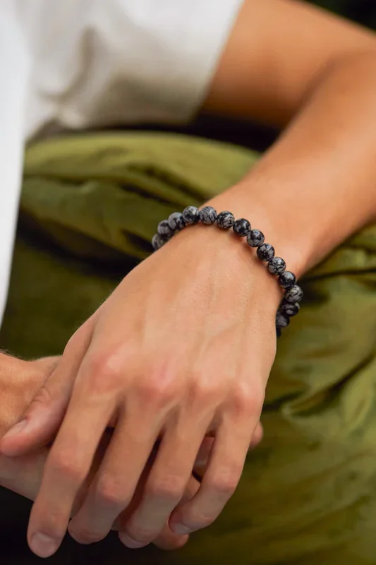 Men’s Gemstone Beaded Bracelet