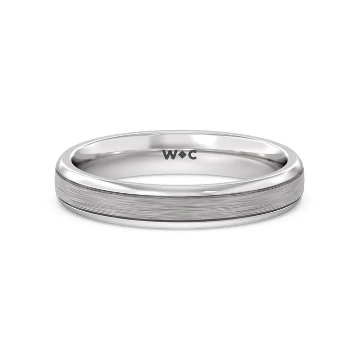 Men’s Grooved Satin Finish Band
