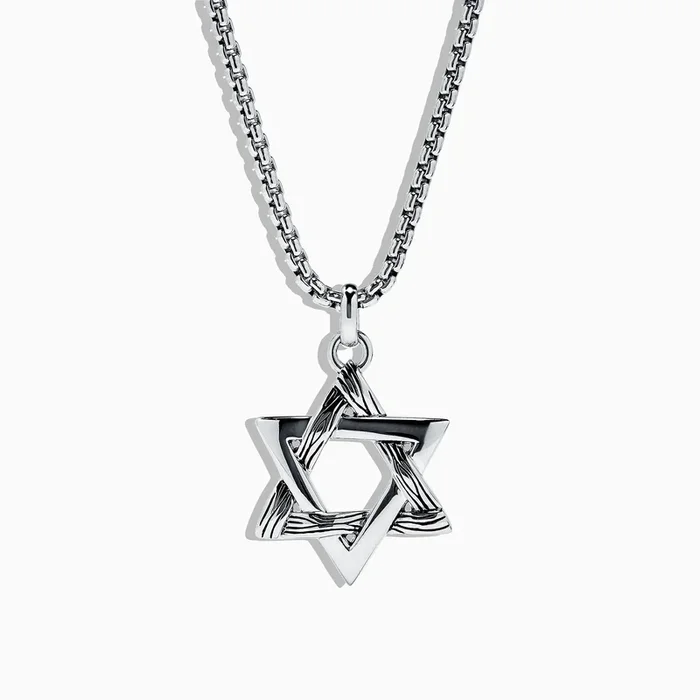 Men’s Sterling Silver Star of David Pendant