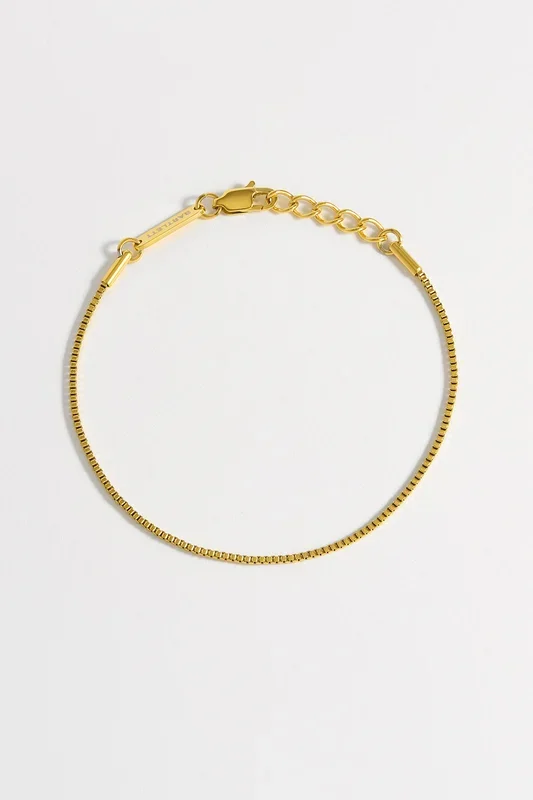 Men’s Thin Box Chain Bracelet