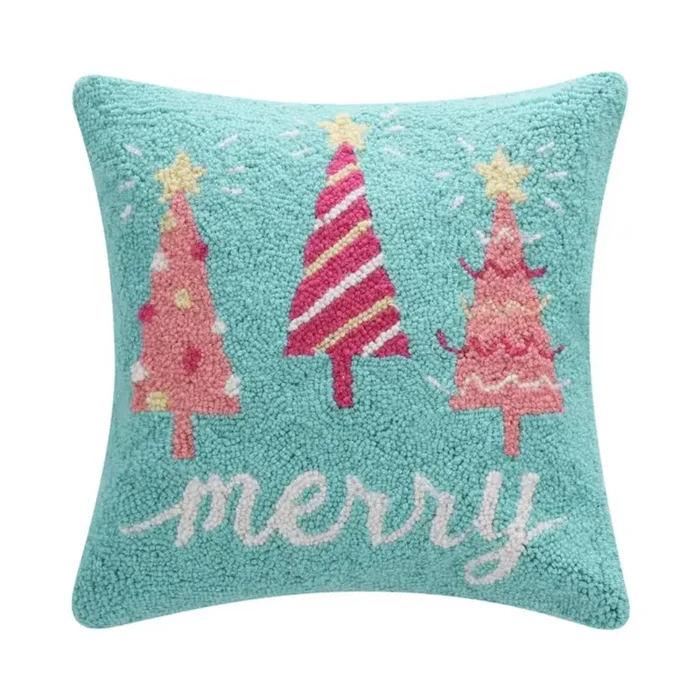 Merry Trees Hook Pillow
