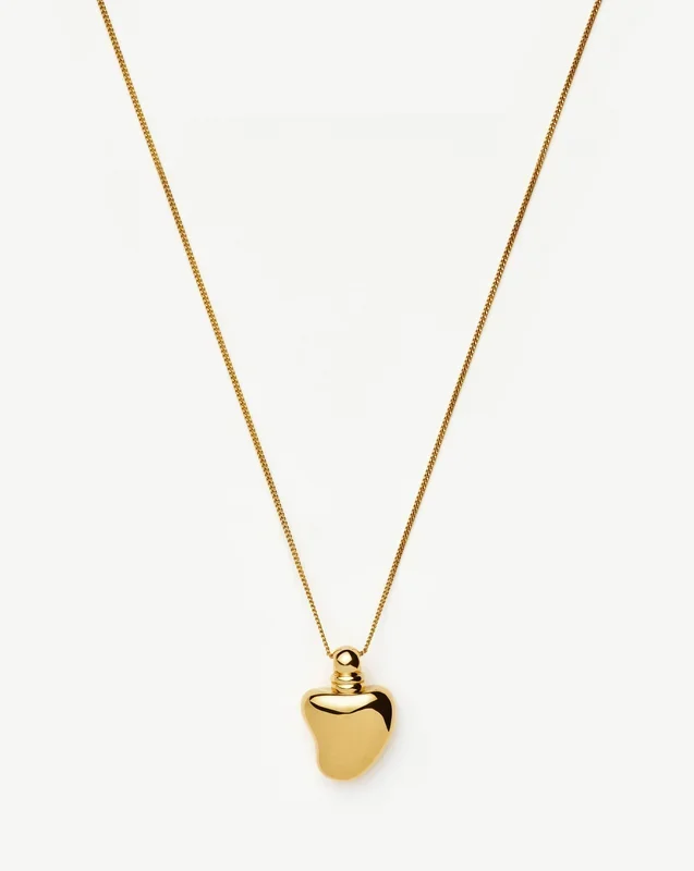 Message in a Bottle Heart Pendant Necklace | 18ct Gold Plated