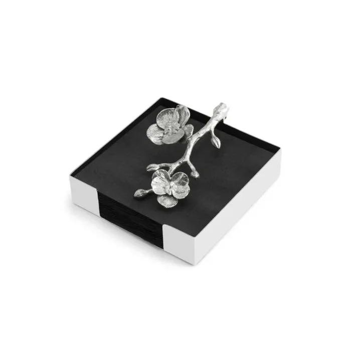 Michael Aram White Orchid Cocktail Napkin Holder