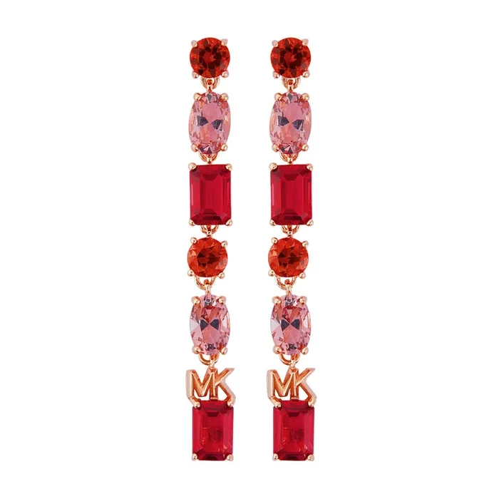 Michael Kors 14ct Rose Gold Plated Sterling Silver Drop Earring