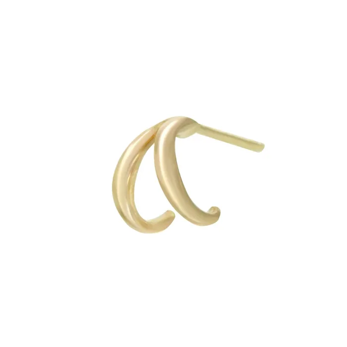Mini Double Half Hoop Earring