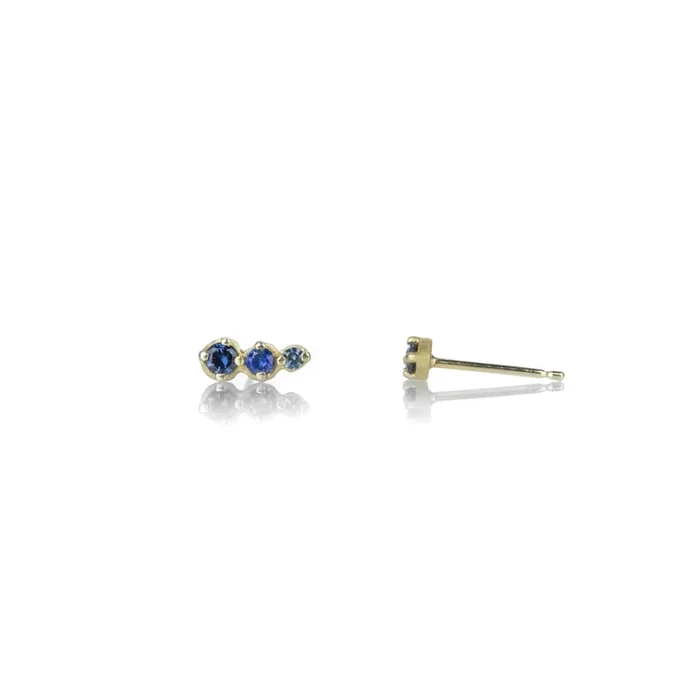 Mini Festival Blue Sapphire Studs