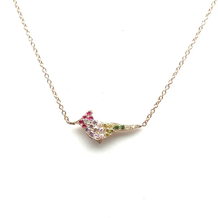 Mini Rainbow Flock Necklace