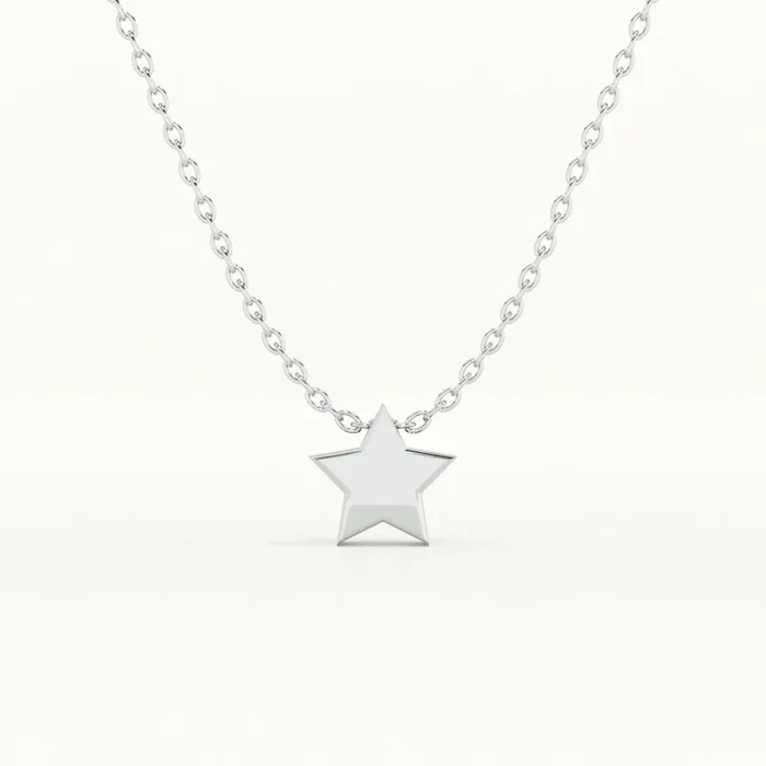 Minimalist Star 925 Sterling Silver Necklace