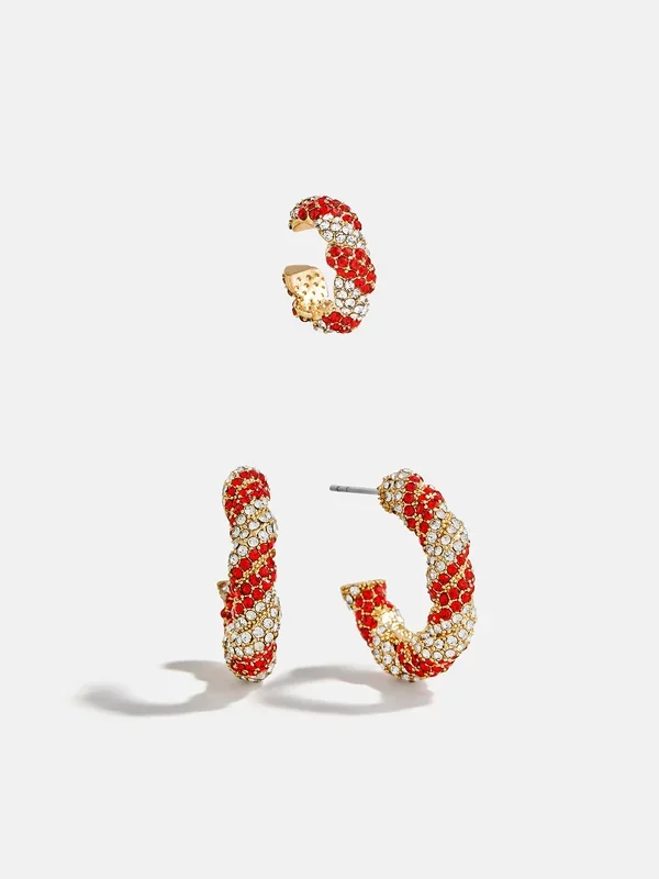Mint Condition Holiday Earring Set – Candy Cane