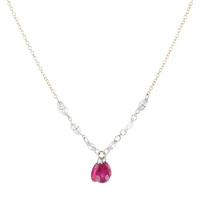 Mixed Diamond and Ruby Chain