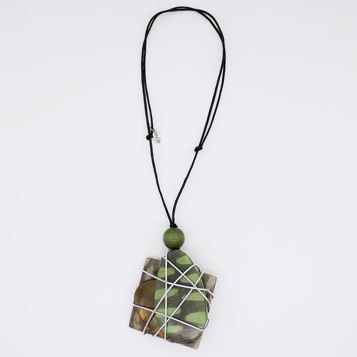 Mixed Media Matrix Necklace