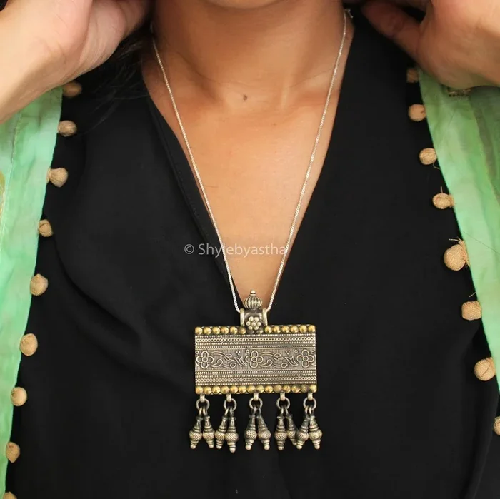 Mizoya Dual Tone Gold Plated Pendant