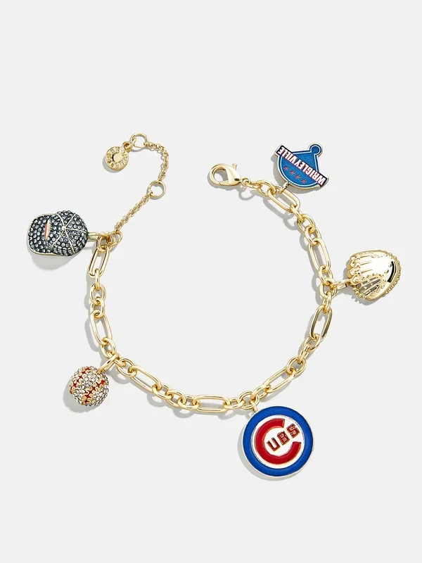 MLB Charm Bracelet – Chicago Cubs