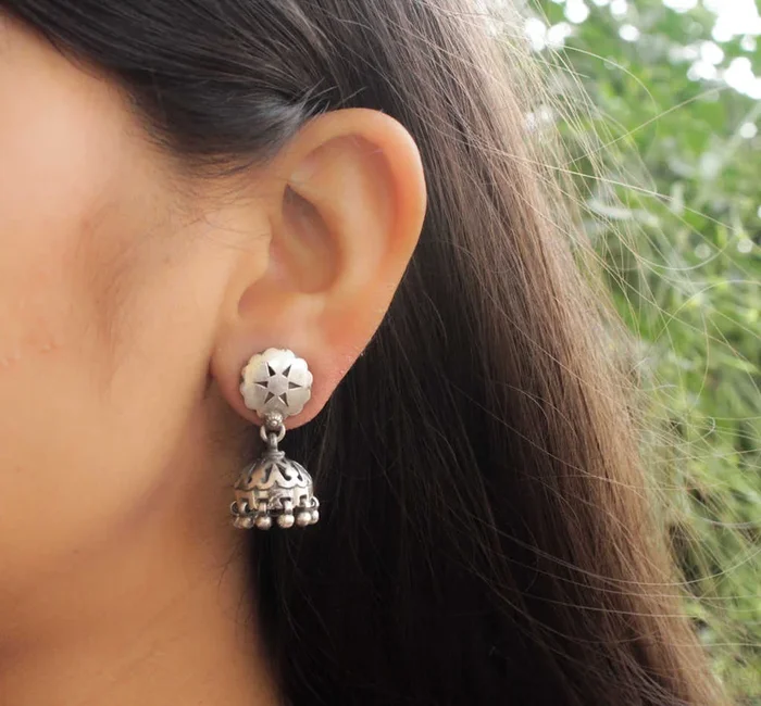 Moh Carved Jhumki
