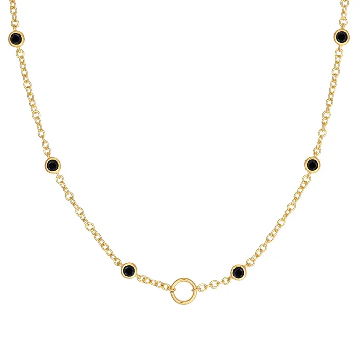 Molecule Necklace – Black