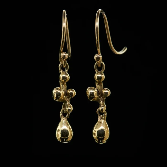 Molten Cluster Drop Earrings