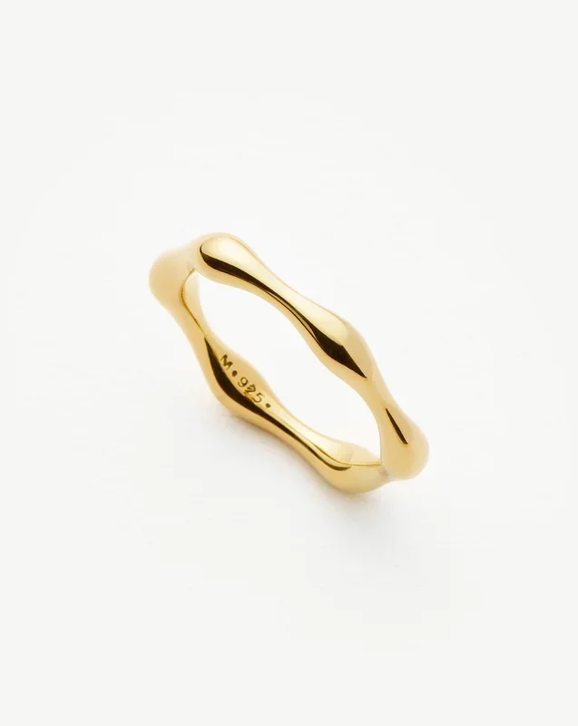 Molten Stacking Ring | 18k Gold Vermeil
