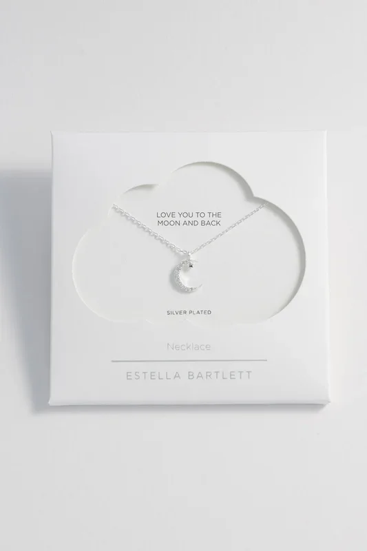 Moon and Star Necklace