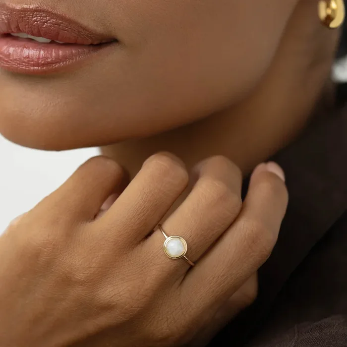 Moonstone Ring 14k Gold – Zosia
