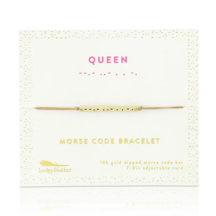 Morse Code Bar Bracelet – Queen