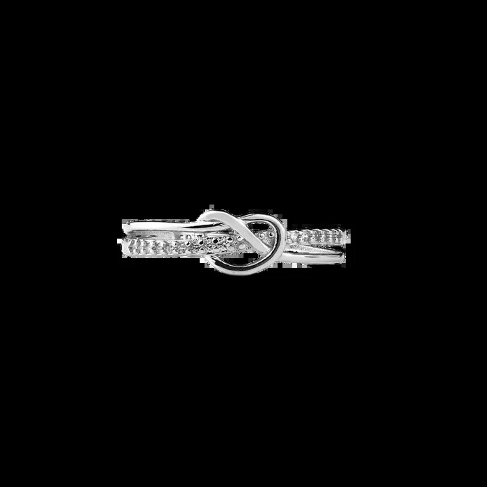 Mother & Daughter Bond Double Band Knot Ring