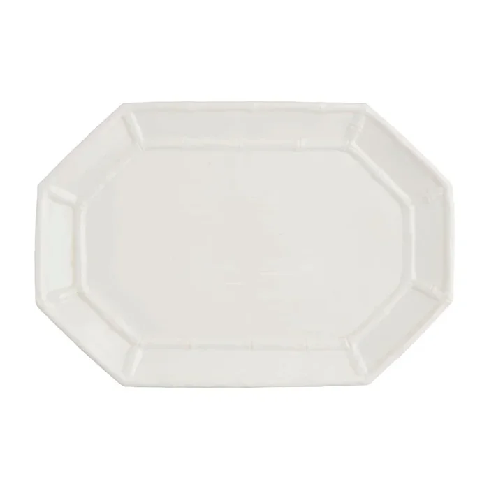 Mud Pie White Bamboo Platter