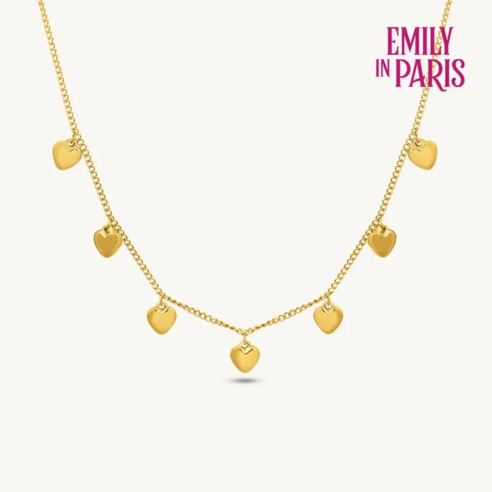 Multi-Heart Charm Necklace