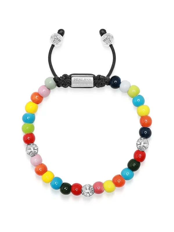 Multicolor Ceramic Beaded Bracelet