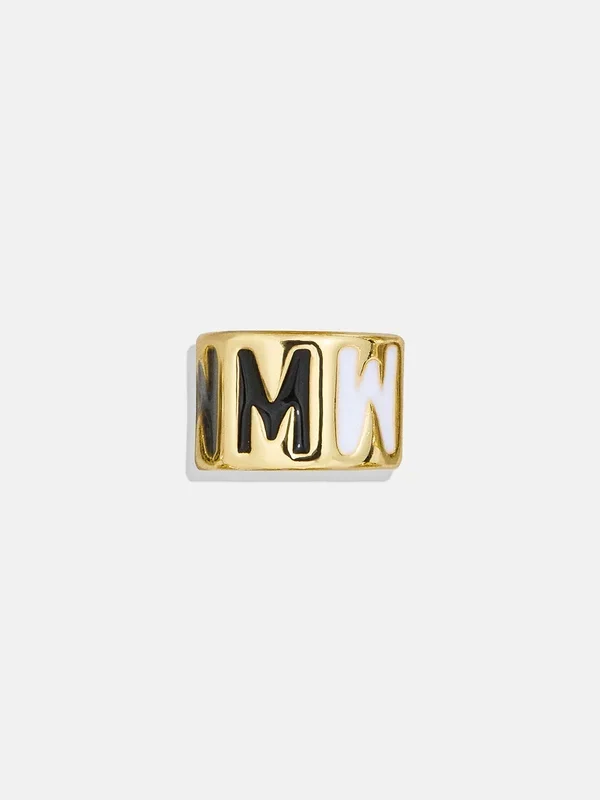 Neutral Initial 360 Spinner Charm – M