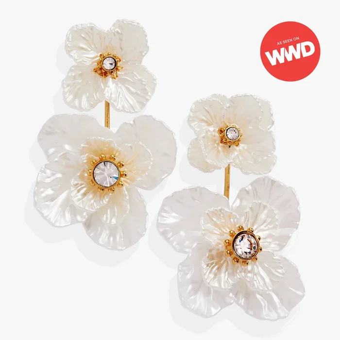 New York Botanical Garden® 2-in-1 Poppy Statement Earrings