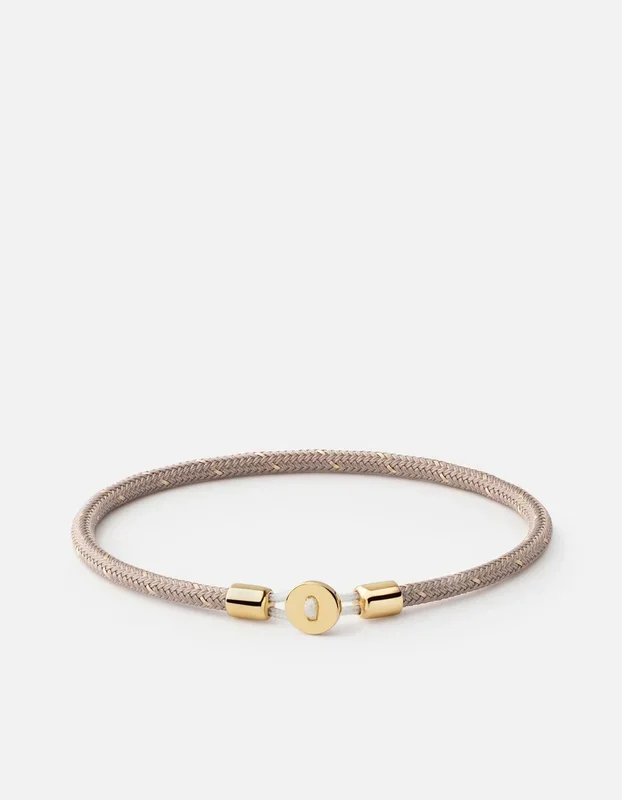 Nexus Rope Bracelet, Gold Vermeil