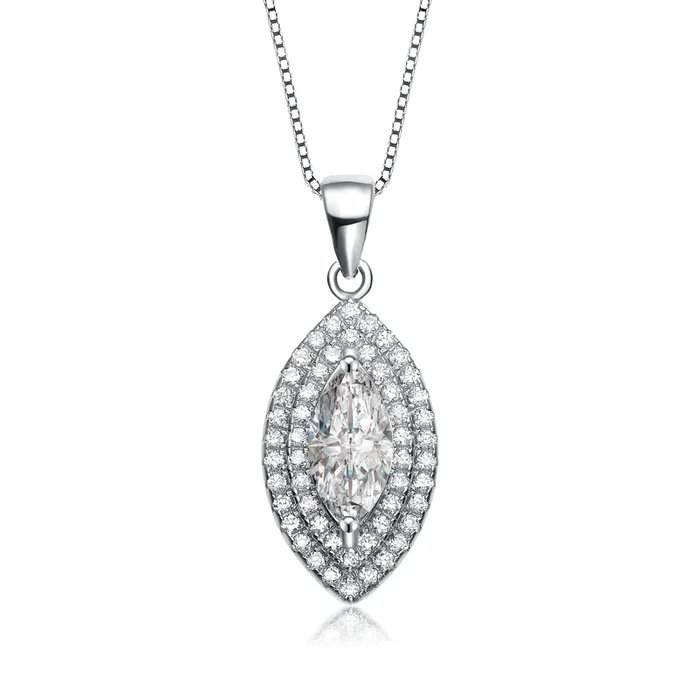 Noémie Rhodium Plated Pendant