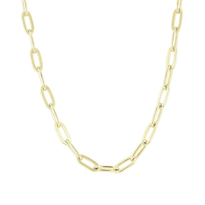 Nola 22″ 5.6mm Silver Paper Clip Chain