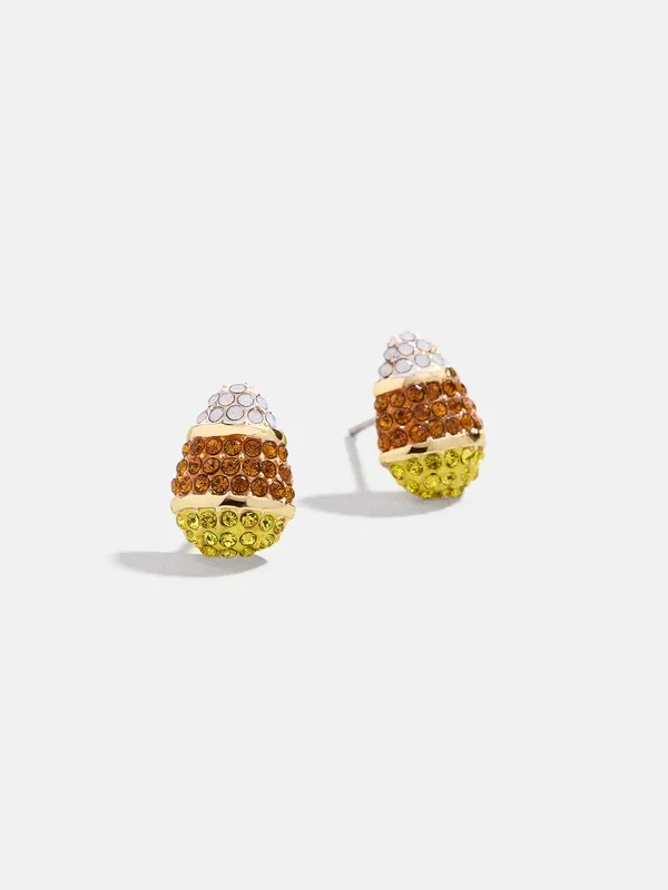 Not Too Corny Stud Earrings – Candy Corn