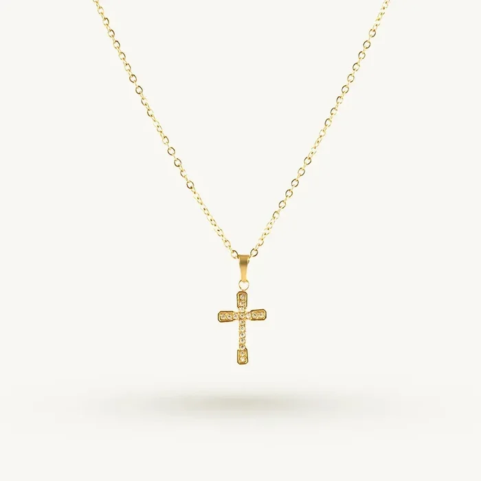 Nova Cross Charm Necklace