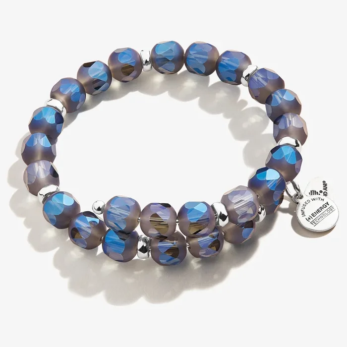 Nova Ocean Blue Beaded Wrap Bracelet